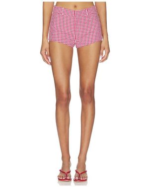 Amanda Uprichard Caresse Short En Color Rojo Talla (También En Xs, S, M, Xl) - Rosa