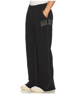 Market Big Stitch Open Leg Sweatpants - Black