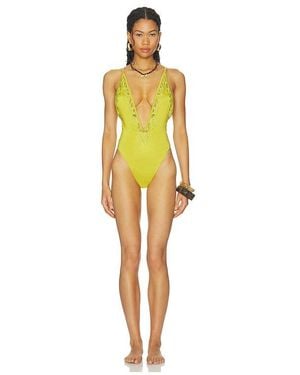 Indah Majorca Kerawang One Piece - Yellow