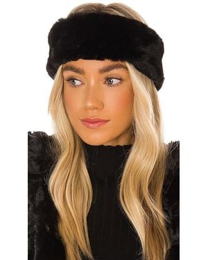 Apparis Eleni Faux Fur Headband - Black