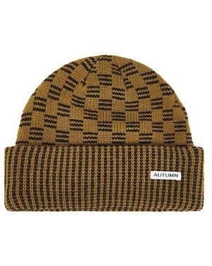 Autumn Headwear Squared Beanie - Natural