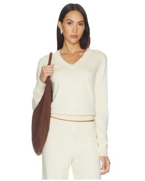 ÉTERNE Lennox Cotton Cashmere Sweater - Natural