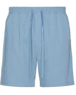 Les Deux Stan Seersucker Swim Shorts - Blue