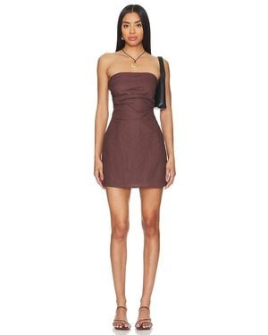 SNDY'S Romi Linen Dress - Red