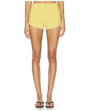 ÉTERNE Mini-Trainingsshorts - Gelb
