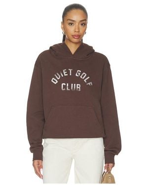 Quiet Golf Qgc Hoodie - Brown
