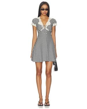 RIXO London ROBE LACIE en Black - Multicolore