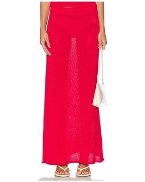 SNDY'S Cali Maxi Skirt - Red