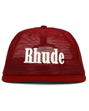 Rhude Logo Mesh Hat - Red