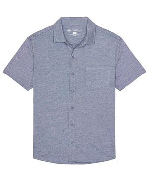 Vintage Summer Performance Pique Shirt - Blue
