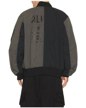 Alpha Industries 2B Relaxed Patchwork Flight Jacket - Grey