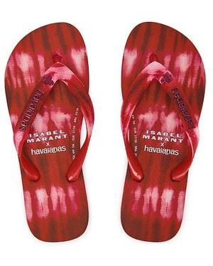 Havaianas X Isabel Marant Top Ikat Flip Flop - Red
