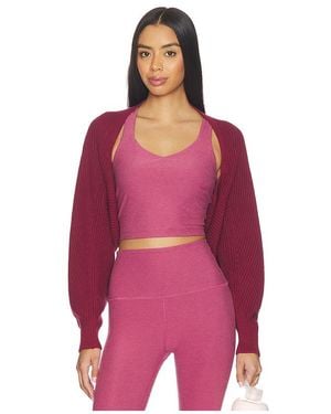 Beyond Yoga Relaxed Shrug Sweater - Rosa