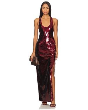 halter top red prom dress Elegant Red Halter V Neck Long Prom Dresses with High Split, Red Formal  Dresses, Evening Dresses main image 1