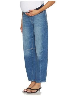 DL1961 X Bumpsuit Miro Barrel High Rise Maternity Jeans - Blue