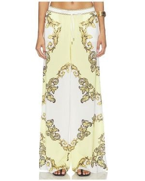 Alice + Olivia Qjai Wide Leg Trousers - Natural