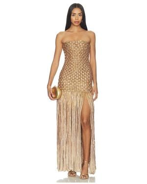 Maylé Vásquez Vestido El Dorado En Color Oro Metã¡Lico Talla (Tambiãn En Xs) - Neutro