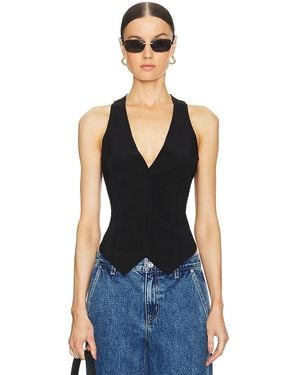 Norma Kamali Simple Vest - Blue