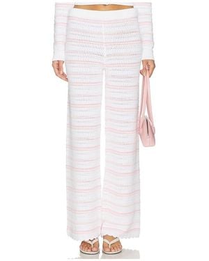 LoveShackFancy Clarabeth Trousers - White