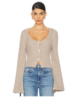 Nation Los Angeles Berenice Round Neck Cardigan - Blue