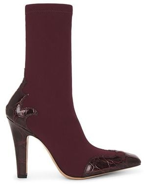 Paris Texas Belle Western Ankle Boot 100 - Purple