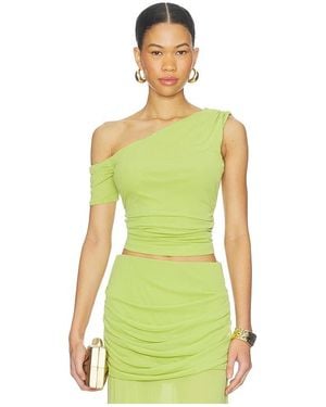 Line & Dot Divya Top - Green