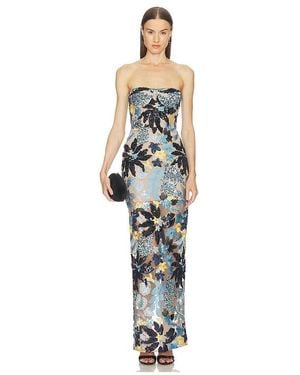 Bronx and Banco Dahlia Strapless Maxi Dress - White