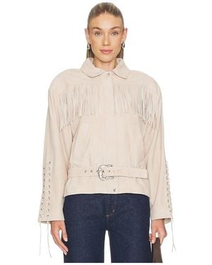 Lamarque Kyel Suede Jacket - Blue