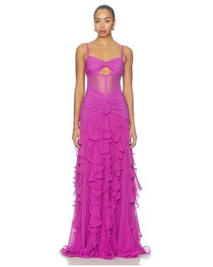 PATBO Chiffon Gloria Long Dress - Pink