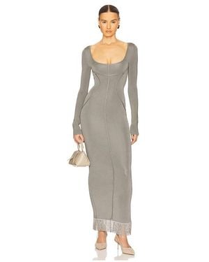 Helsa Vestido Claudetta En Color Gris Talla En - Blanco