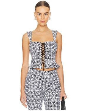 For Love & Lemons Mimi Top - White