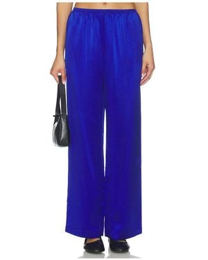 DONNI. The Silk Simple Pant - Blue