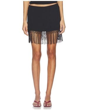 geel Aria Tassel Skirt - Black