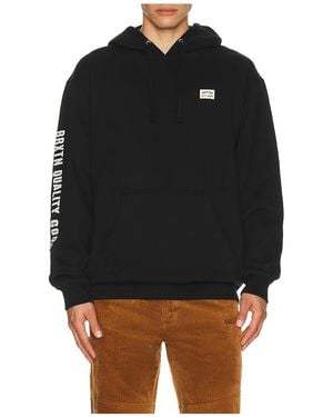 Brixton Woodburn Label Hoodie - Black