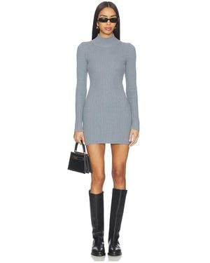 Lovers + Friends Noha Mock Neck Mini Dress - Blue