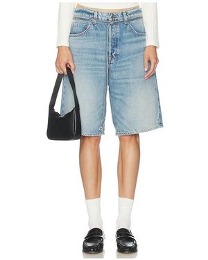 GRLFRND Taylor Oversized Belted Jort - Blue