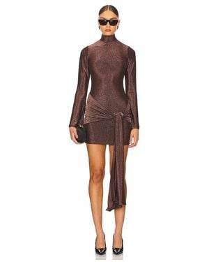 Bardot Seraphina Tie Front Dress - Brown