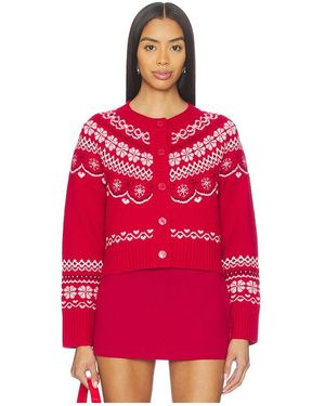 LoveShackFancy Shantae Cardigan - Red