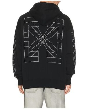 Off-White c/o Virgil Abloh Double Arrow Skate Hoodie - Black