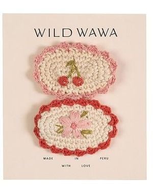 Wild Wawa Haarspangen-Set - Pink