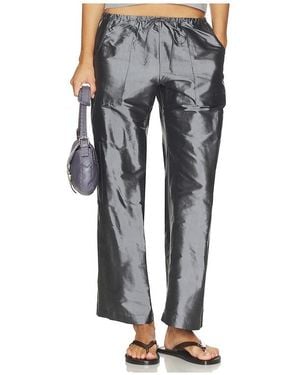 DONNI. The Taffeta Drawstring Cargo Pant - Black