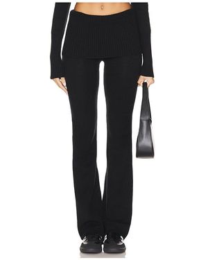 Frankie's Bikinis Aimee Cloud Knit Pant - Black