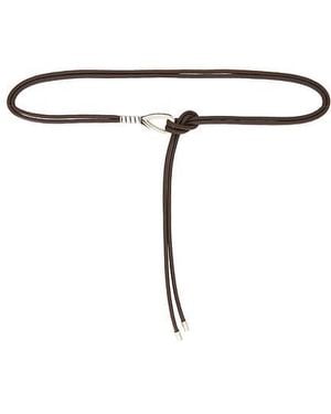petit moments Chrome Tie Belt - Black
