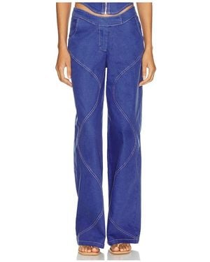BY.DYLN Ramona Wide Leg Jeans - Blue