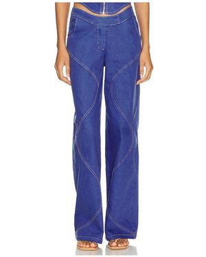 BY.DYLN Ramona Wide Leg Jeans - Blue