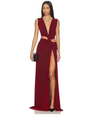 Sid Neigum Triple Loop Knit Dress - Red