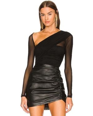 Michael Costello X Revolve Mamie Bodysuit - ブラック