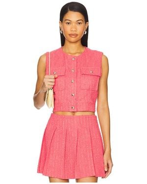 Line & Dot Emmeline トップ - ピンク