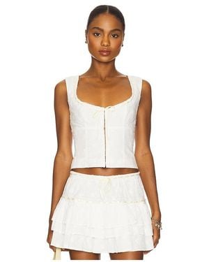 MAJORELLE Maura Top - White