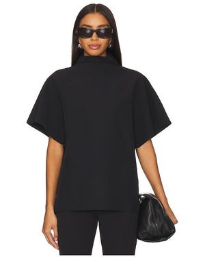 SER.O.YA Keiko Heavy Crepe Shirt - Black